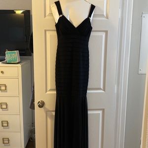 Xscape Black Long Wedding Dress